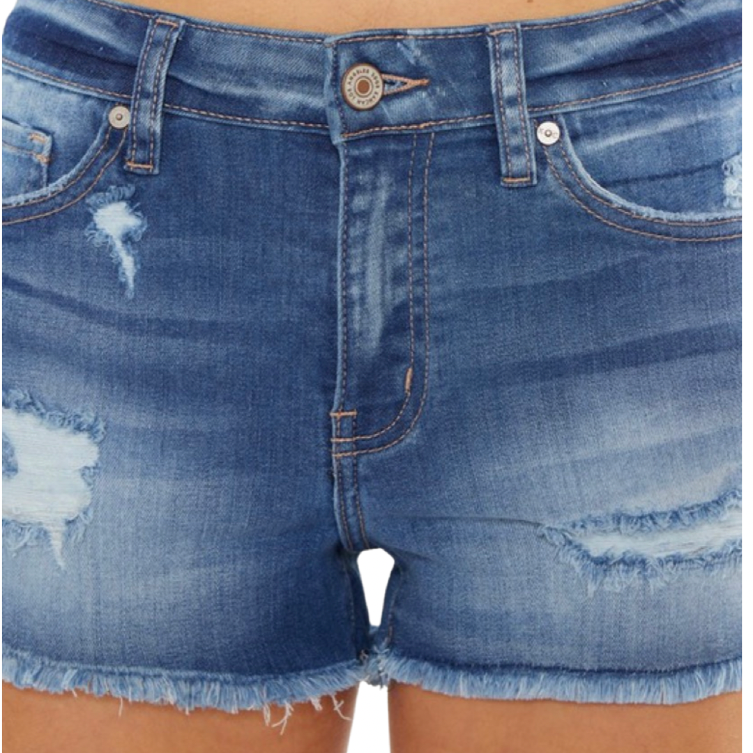 Apparel- Kan Can Mid Rise Denim Shorts