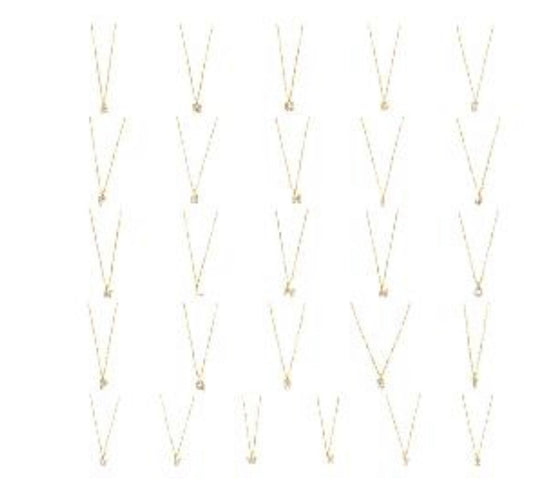 Necklaces- The Crowns Bespoke 18k Alphabet Necklace