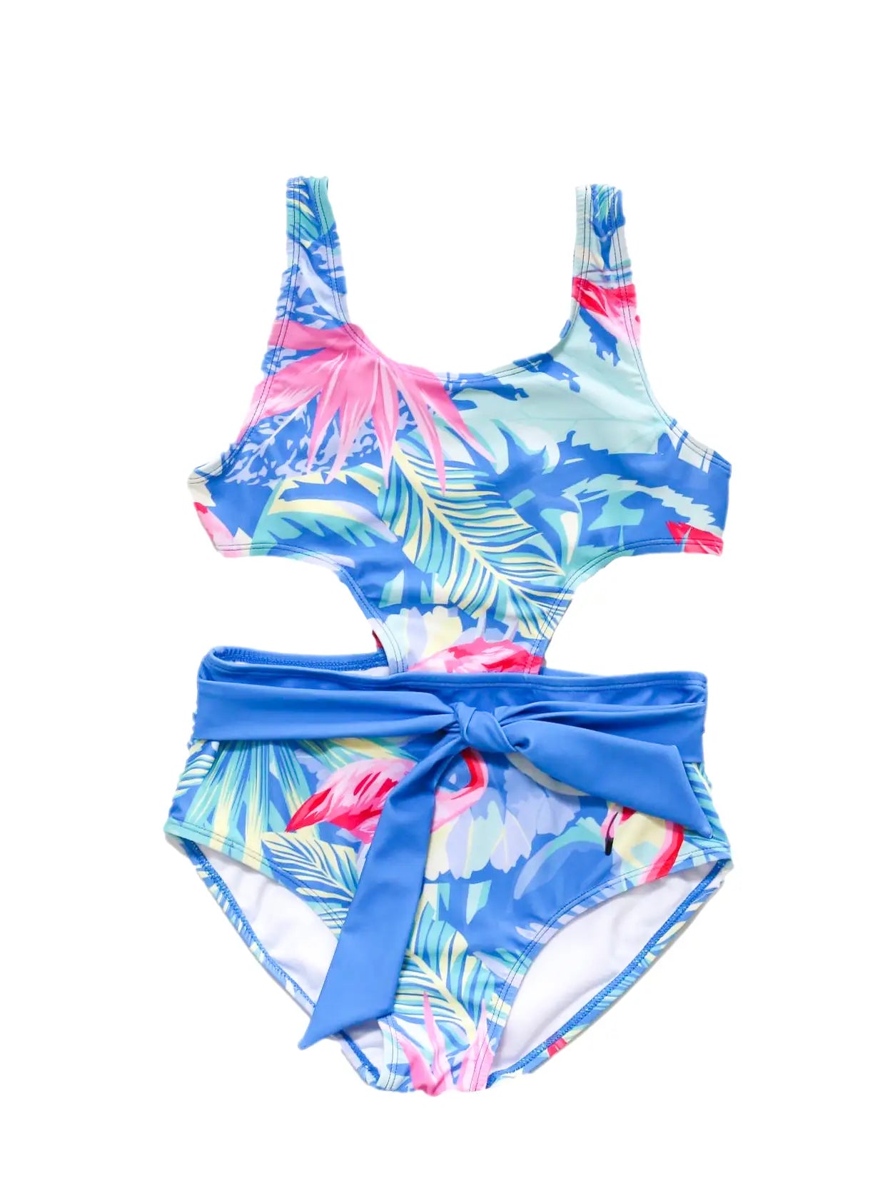 Girls- Blueberry Bay Aqua Lavida One Piece Swimsuit Swimwear