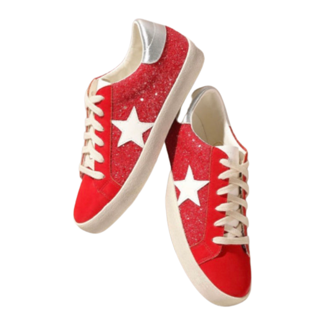 Sneakers- Mi.iM Skylar Star Sneaker Red