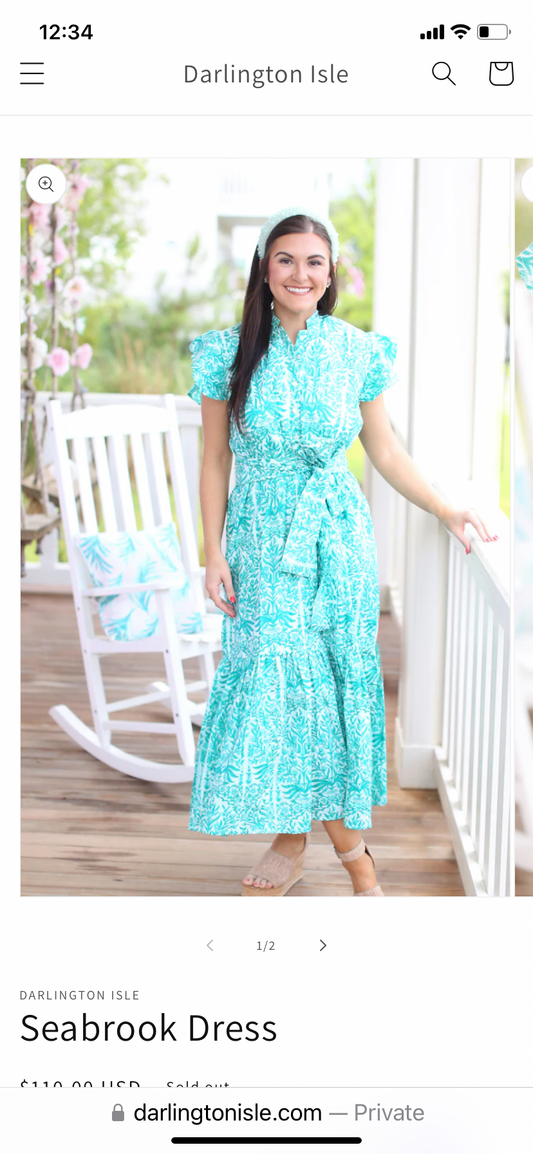 Apparel- Darlington Isle Seabrook Dress