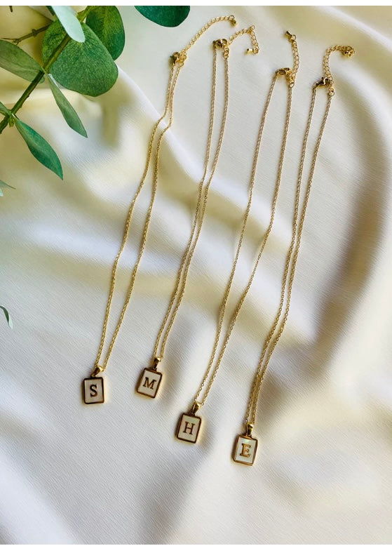 Necklaces- Mila and Stevie Frankie Rectangle CZ Necklace