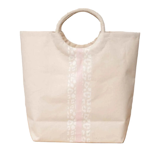 The Royal Standard Leopard Stripe Shore Tote Bag