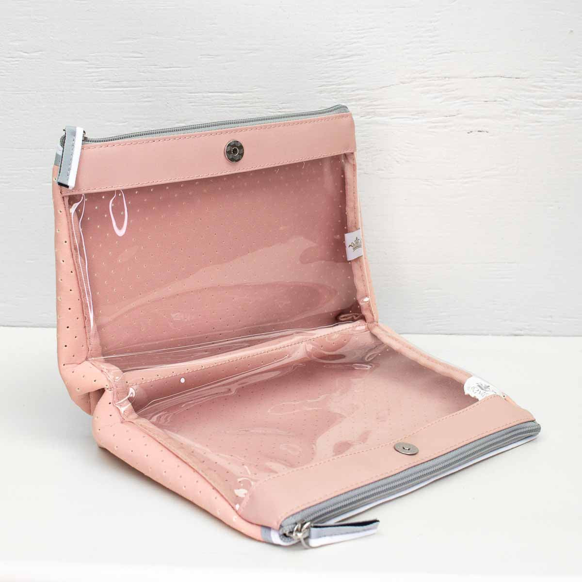 Bags- Royal Standard Neoprene Double Cosmetic Bag Blush