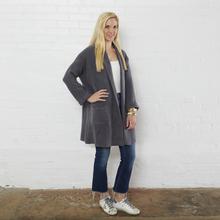 Apparel- Caryn Lawn Everyday Sweater Coat Smiley