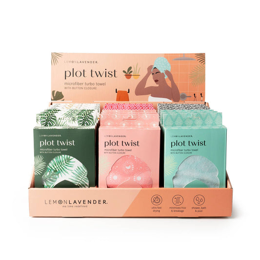 Face-Lemon Lavender Plot Twist Turbo Towel Assortment