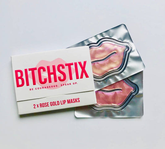 Face- BITCHSTIX Rose Gold Lip Restoration Mask, 2 Pack