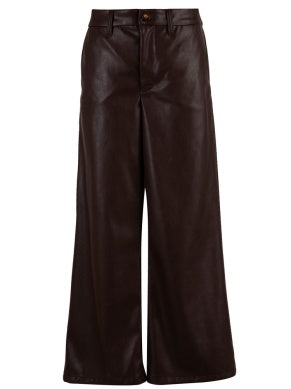 Apparel- Kut From The Kloth Aubrielle Velvet Trouser Chocolate