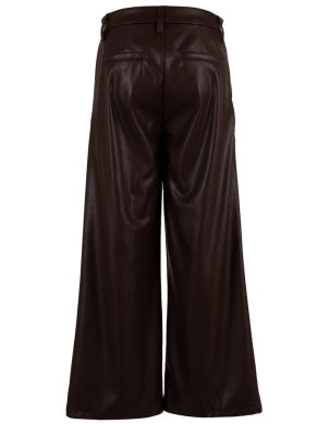 Apparel- Kut From The Kloth Aubrielle Velvet Trouser Chocolate