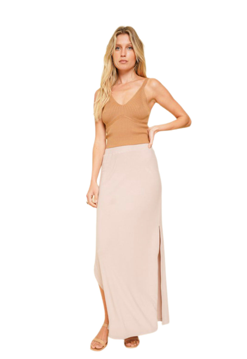 Apparel- Hem and Thread Soft V Neck Cami- 2 Colors Available