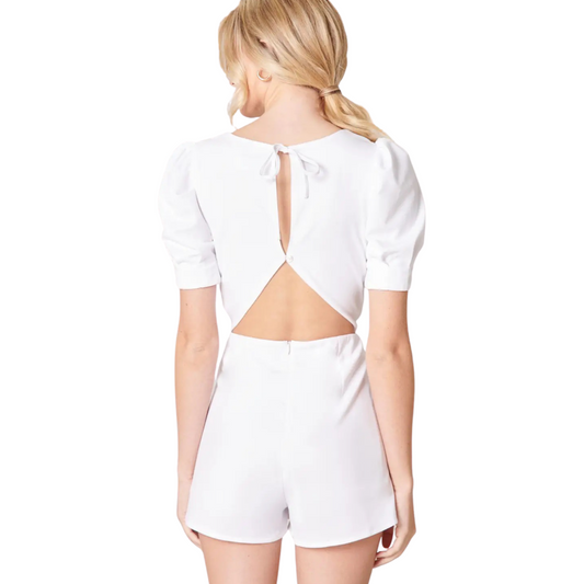 Apparel- Sugarlips Of The Essence Back Cut Out Romper