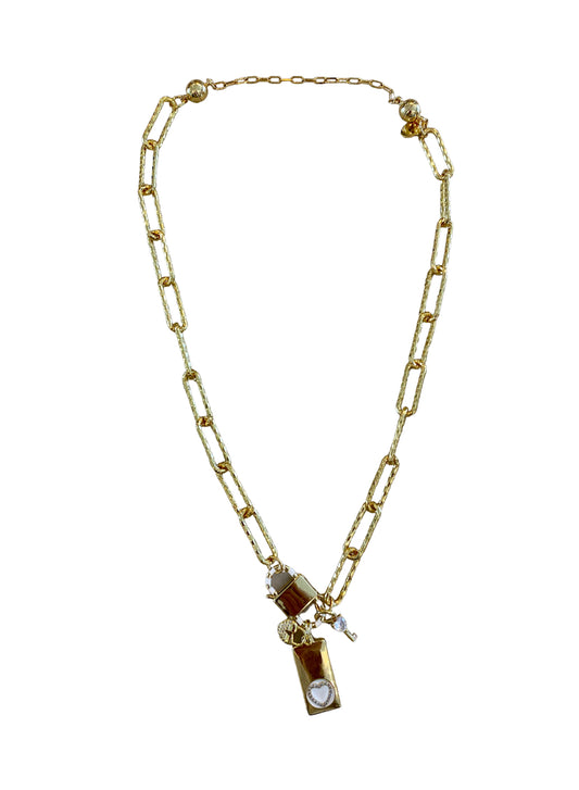 Melania Clara Candy Cane Gold and White