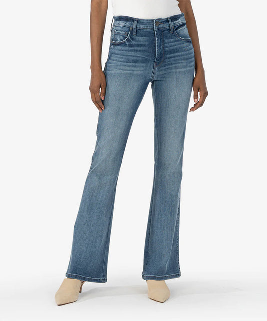 Apparel- Kut From The Kloth Ana High Rise Fab AB Flare Genteel Medium Wash