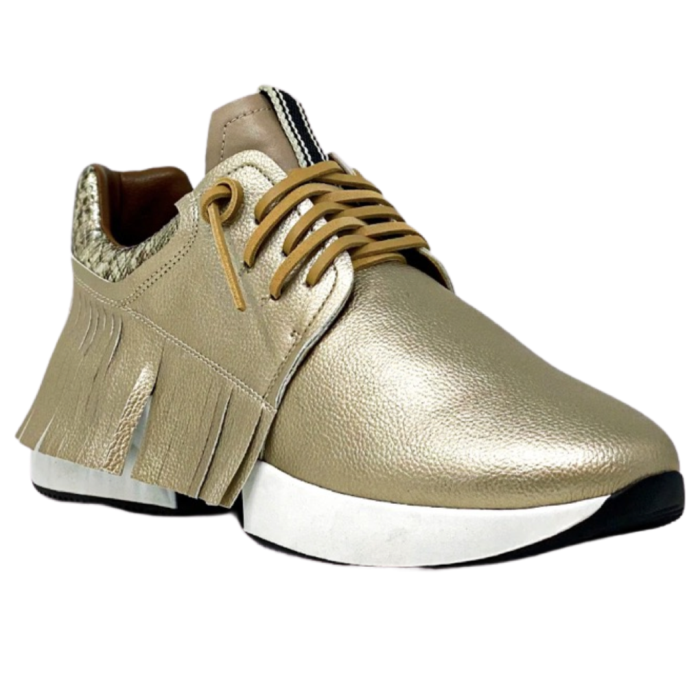 Sneakers- Shu Shop Pepa Fringed Sneaker Gold