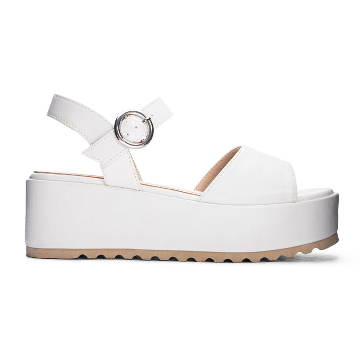 Shoes- Chinese Laundry Jump Out Sandal in White