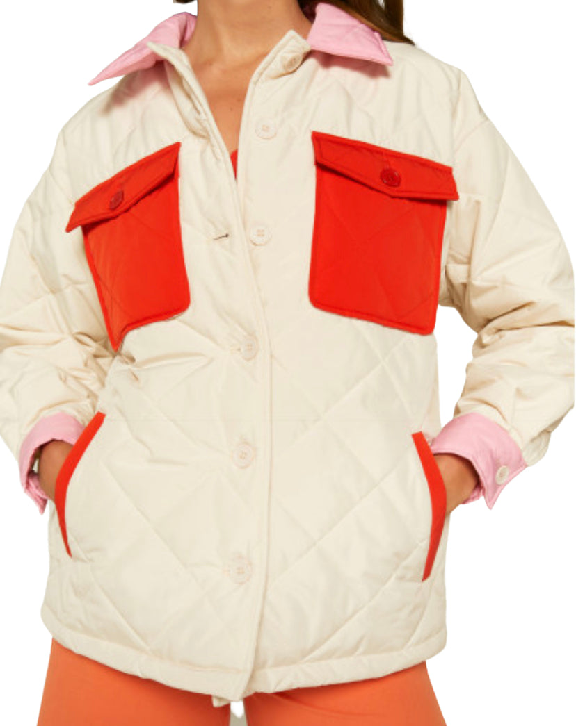 Apparel- Compania Fantastica Barbour Style Jacket Multi