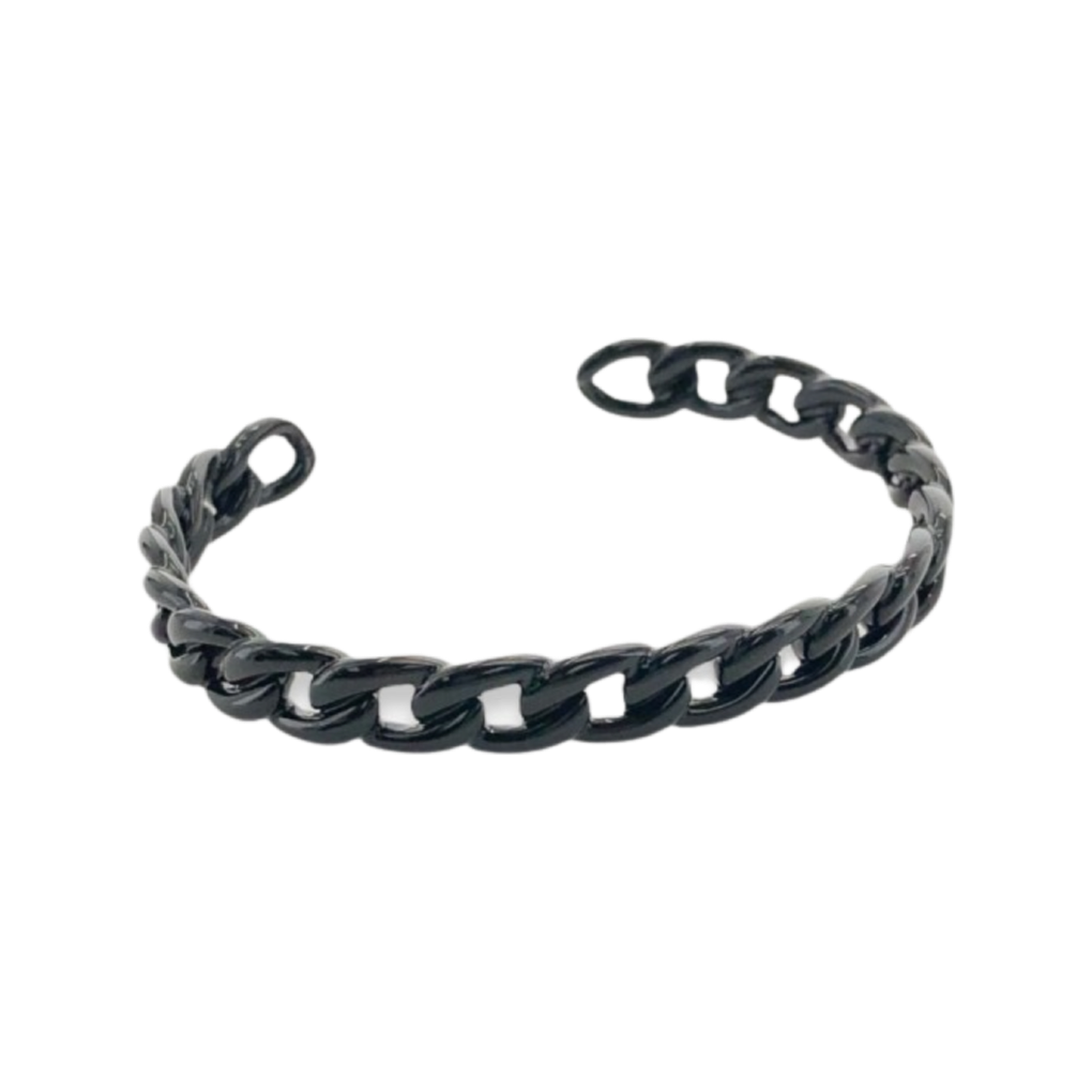 Bracelets- M&E Bling Curb Chain Link Cuffs