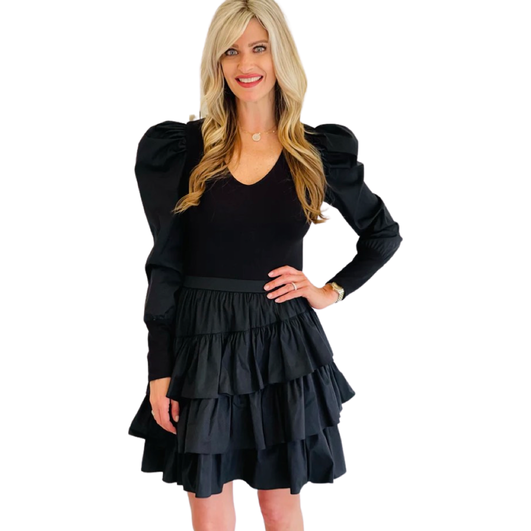 Apparel- Willa Story Maddie Dress Black