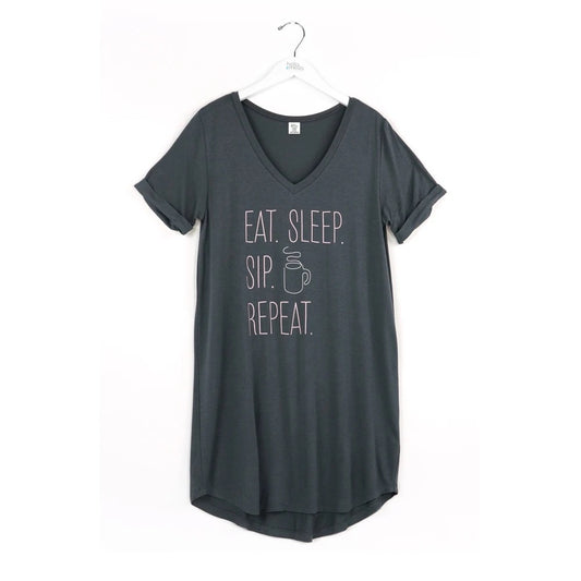 Apparel- Hello Mello Eat Sleep Repeat Sleep Shirt