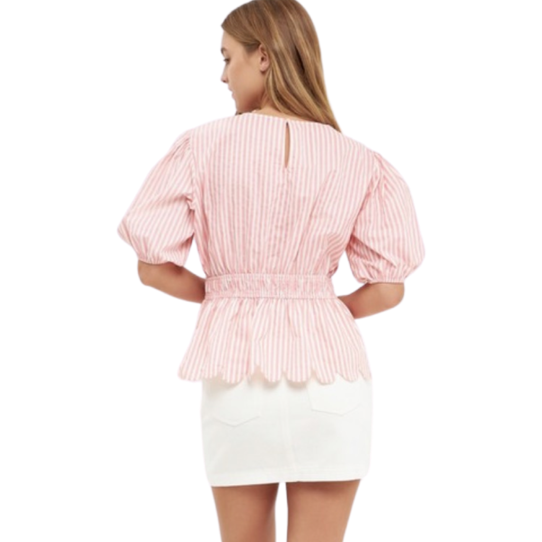 Apparel- English Factory Striped Woven Blouse