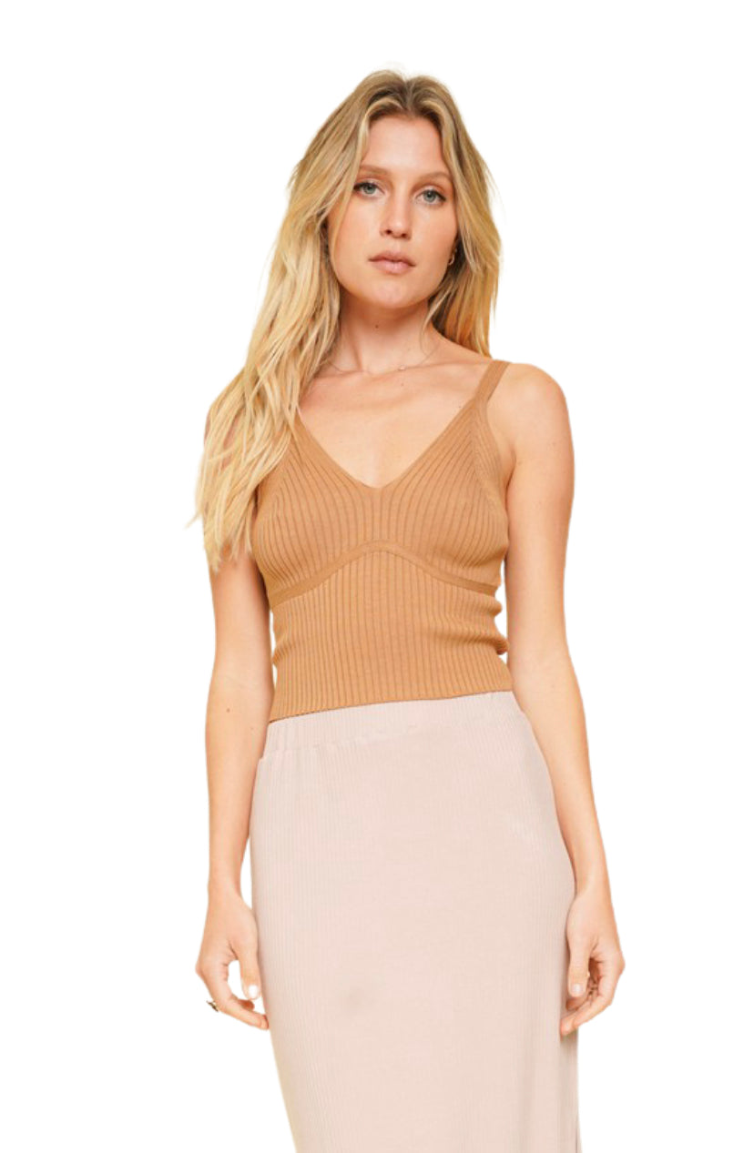 Apparel- Hem and Thread Soft V Neck Cami- 2 Colors Available