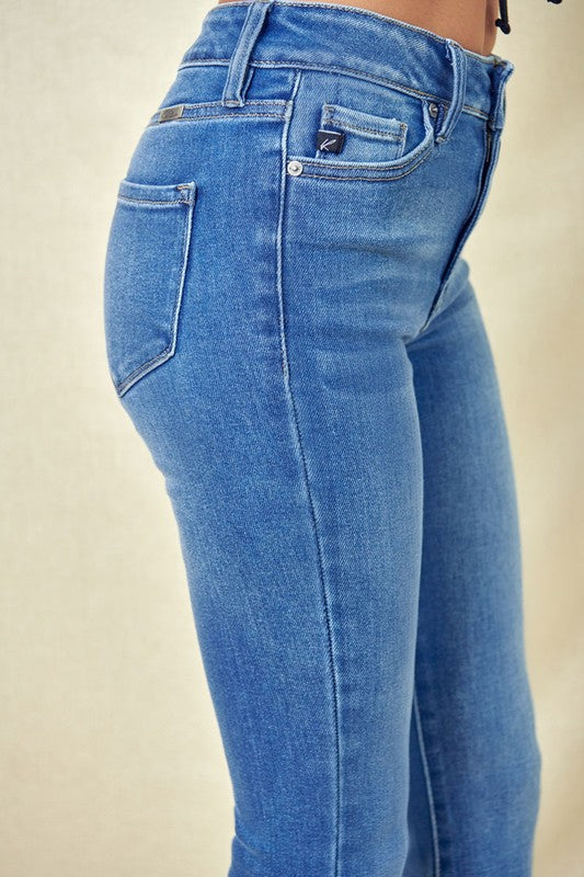 Apparel- Kan Can High Rise Flare Denim Jeans