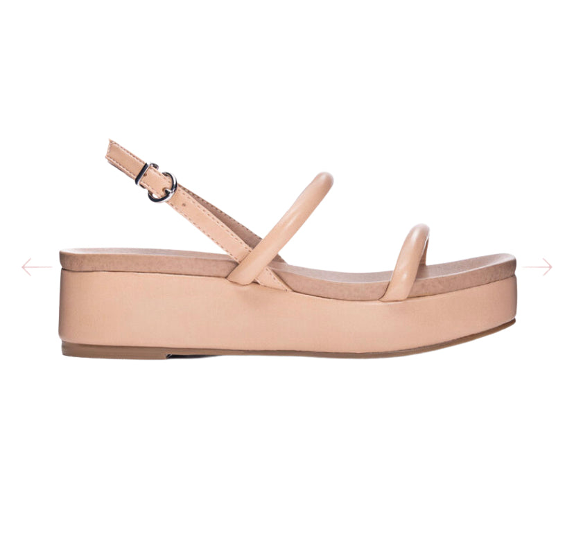 Shoes- Chinese Laundry Skippy Sandal in Nude