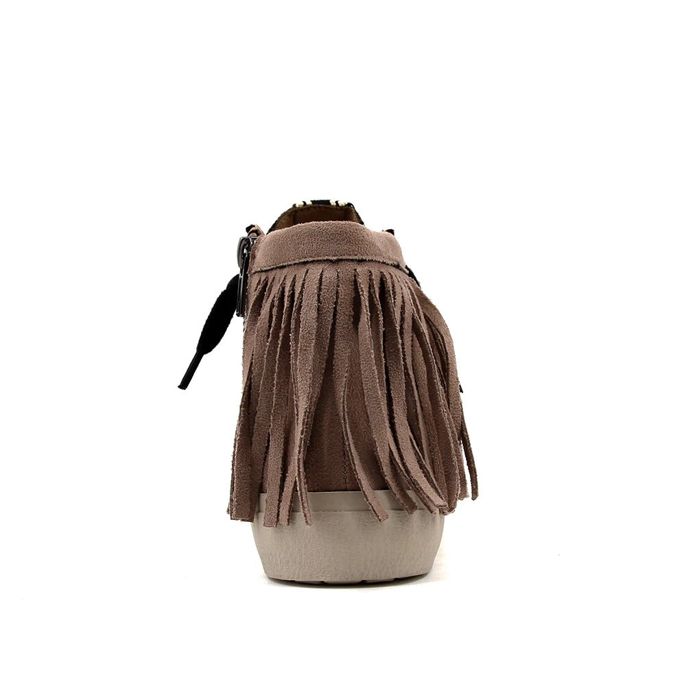 Sneakers- Shu Shop Ruth Fringed Sneaker Taupe