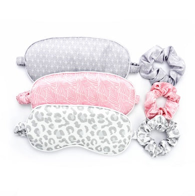 Face - Lemon Lavender Five More Minutes Silky Satin Eye Mask & Scrunchie Set