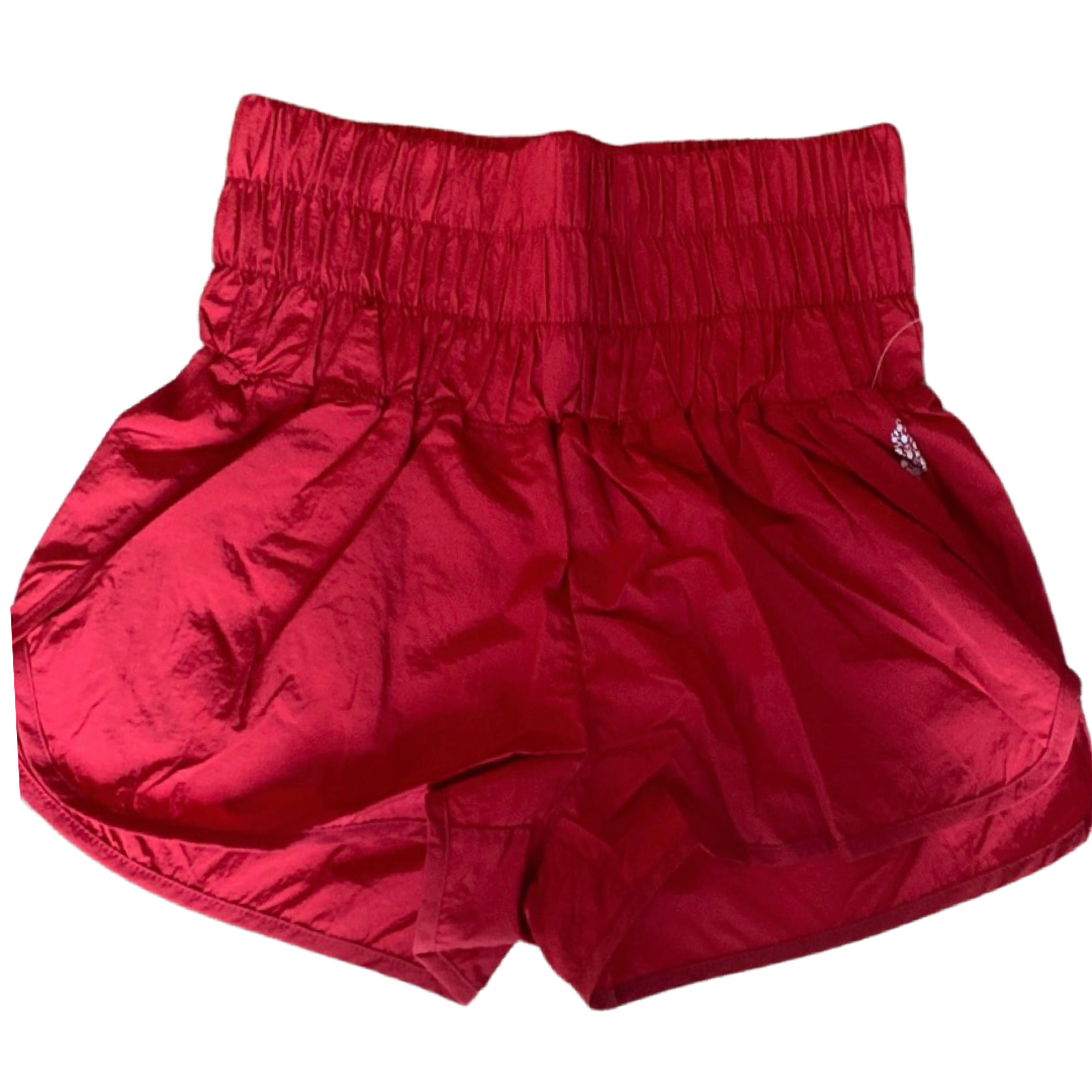 Apparel- Free People Movement The Way Home Shorts in Cherry Crush