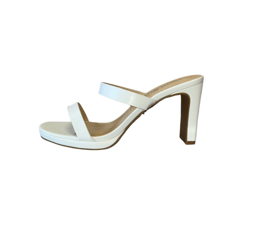 Shoes- Chinese Laundry Tete Heels in Smooth White