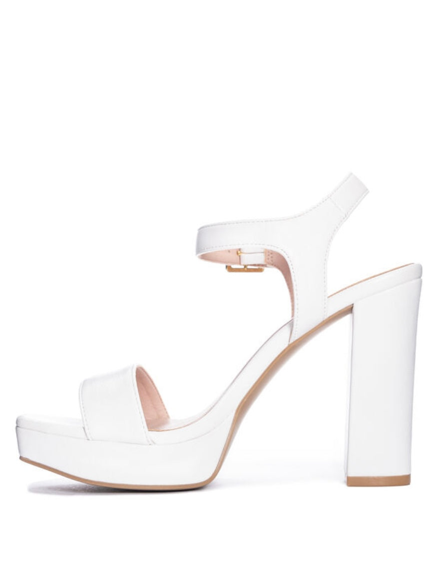 Shoes- Chinese Laundry Alanah Heels in White