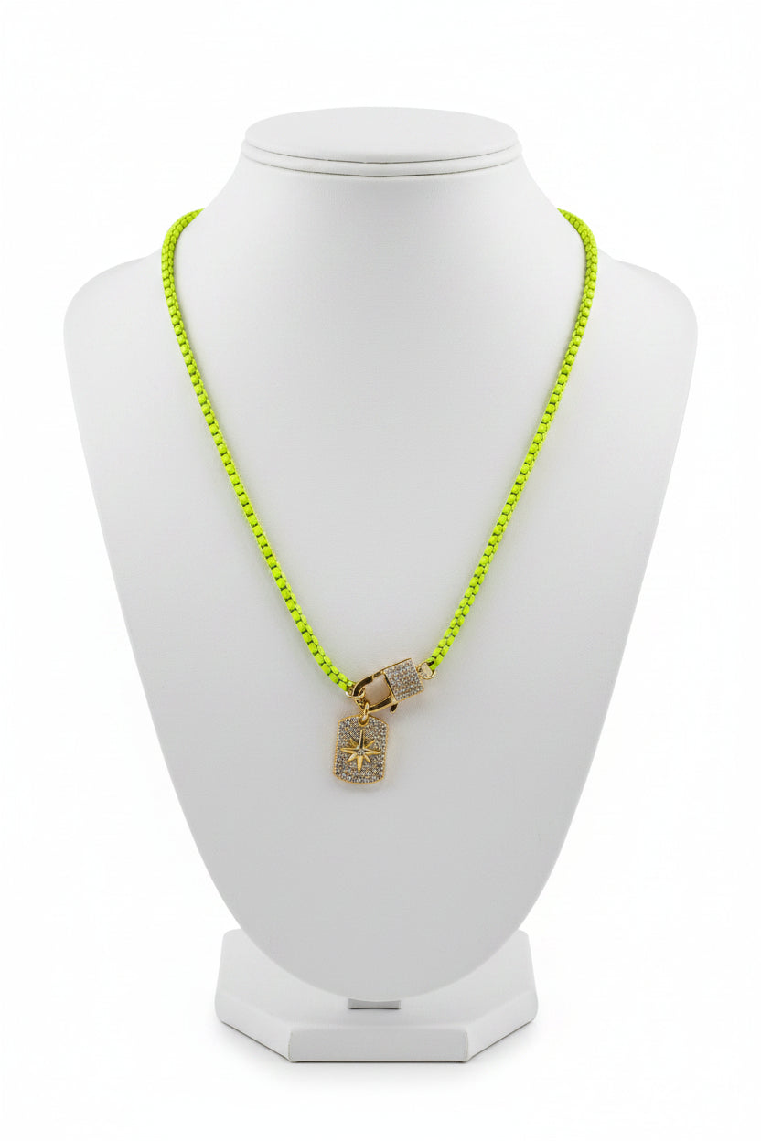 Necklaces- Melania Clara Mariluz Gold Necklace Yellow