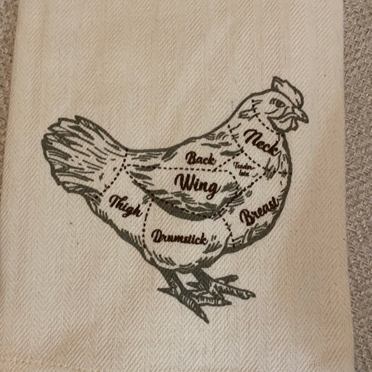 Hand Towels- Royal Standard Poultry Cuts Cream/Multi 20x28