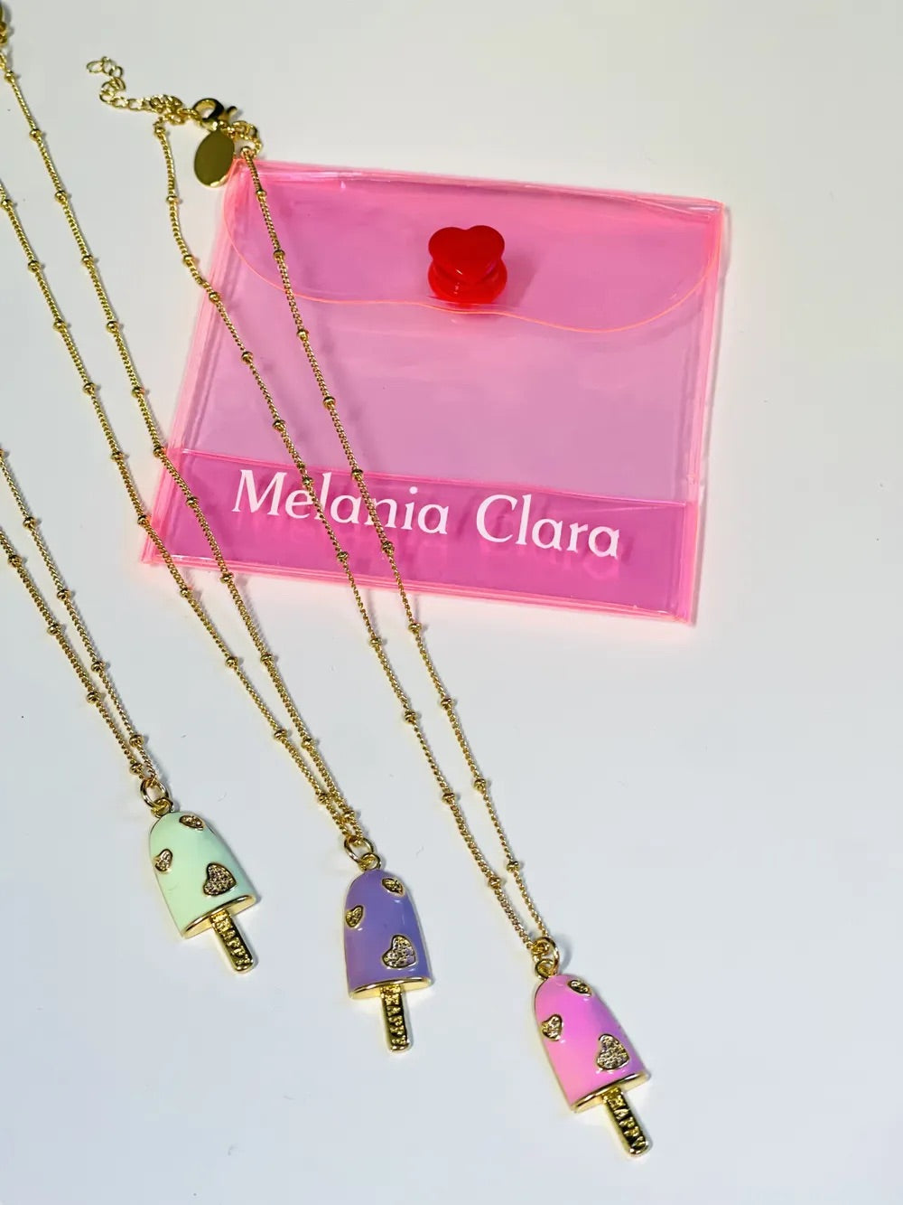 Necklaces- Melania Clara Meli Collection Ice Cream Bar Necklace