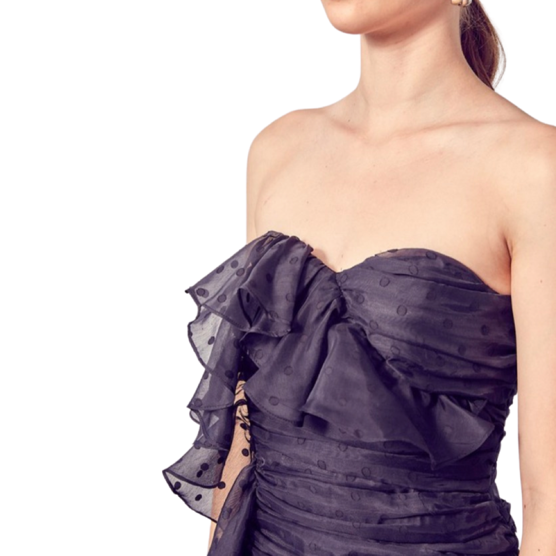 Apparel- Do+Be Side Ruffle Ruched Dress