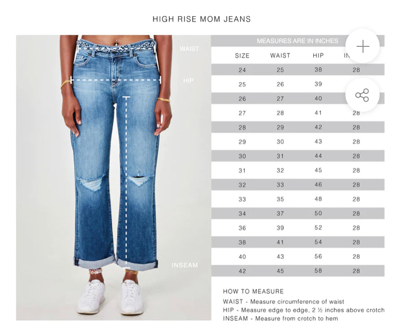 Apparel- Lola Jeans Devon High-Rise Mom Jeans