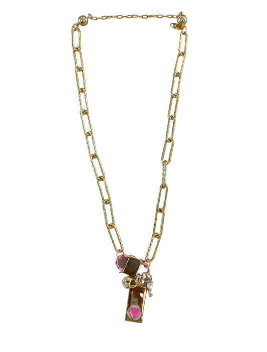 Melania Clara Candy Cane Gold and Pink