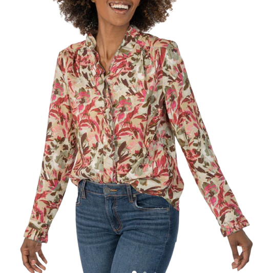 Apparel- Kut From The Kloth Meara Ruffle Collar And Placket