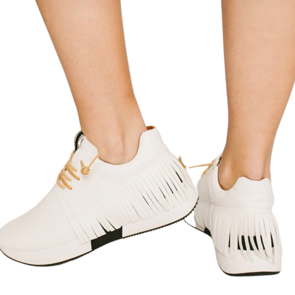 Sneakers- Shu Shop Pepa Fringed Sneaker White