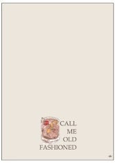 Bar Towels- Call Me Old Fashioned Cream/Multi 20x28