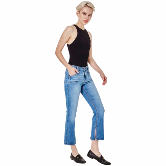 Apparel- Lola Jeans Gene-Lib Mid Rise Bootcut Jeans