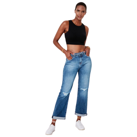 Apparel- Lola Jeans Devon High-Rise Mom Jeans