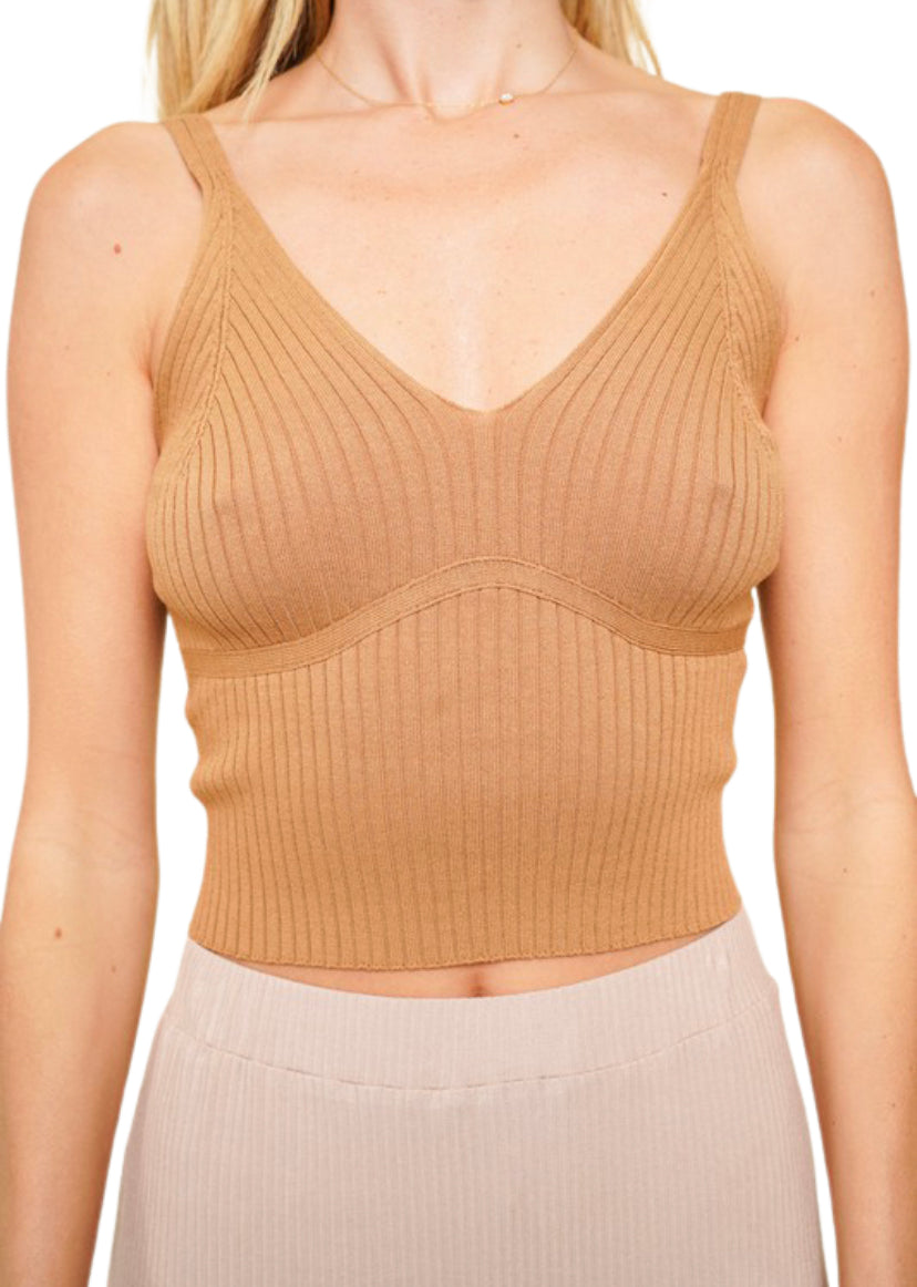 Apparel- Hem and Thread Soft V Neck Cami- 2 Colors Available