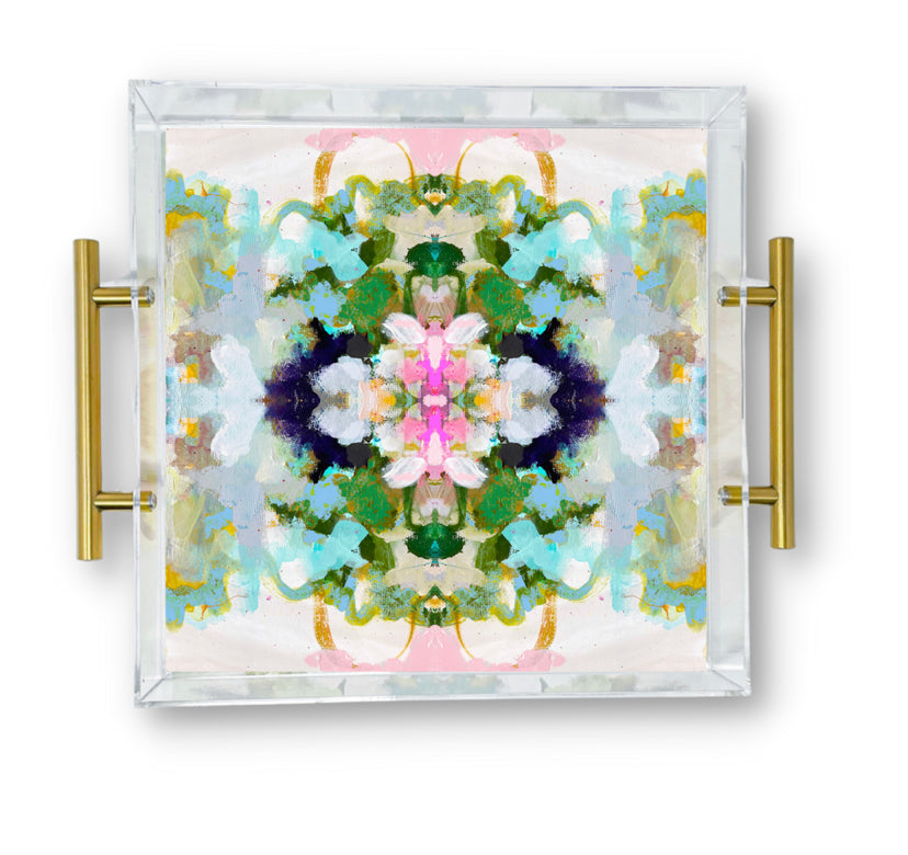M&E Home Collection- Tart By Taylor Nantucket Bloom/ Laura Park+ Tart Large Tray