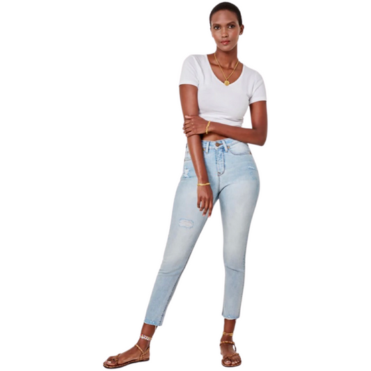 Apparel- Lola Jeans Alexa High Rise Skinny Jeans in Silver Lake