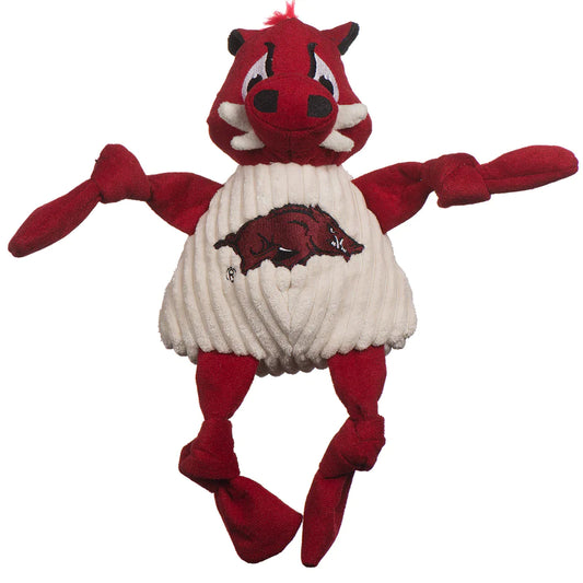 Pets- Huggable Hounds- University of Arkansas Tusk The Razorback Knottie