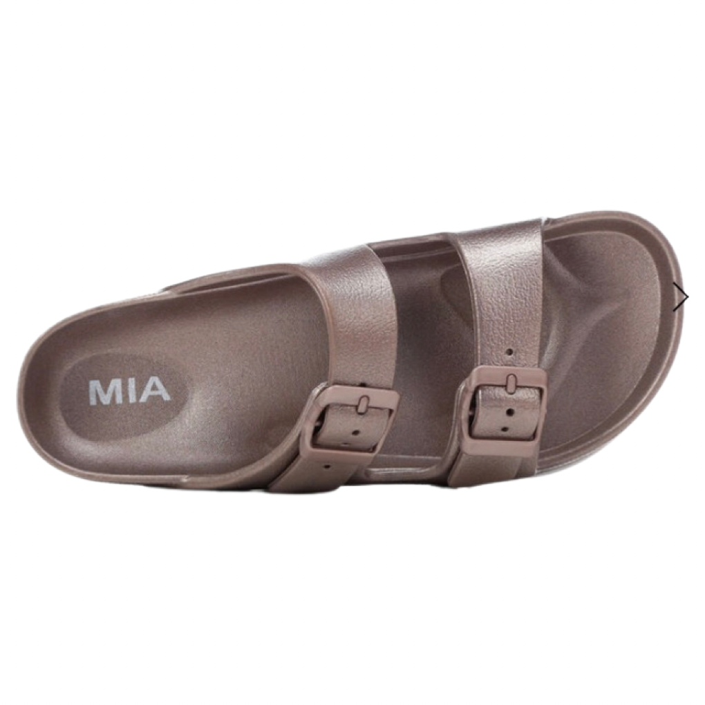 Mia platform sandals rose top gold