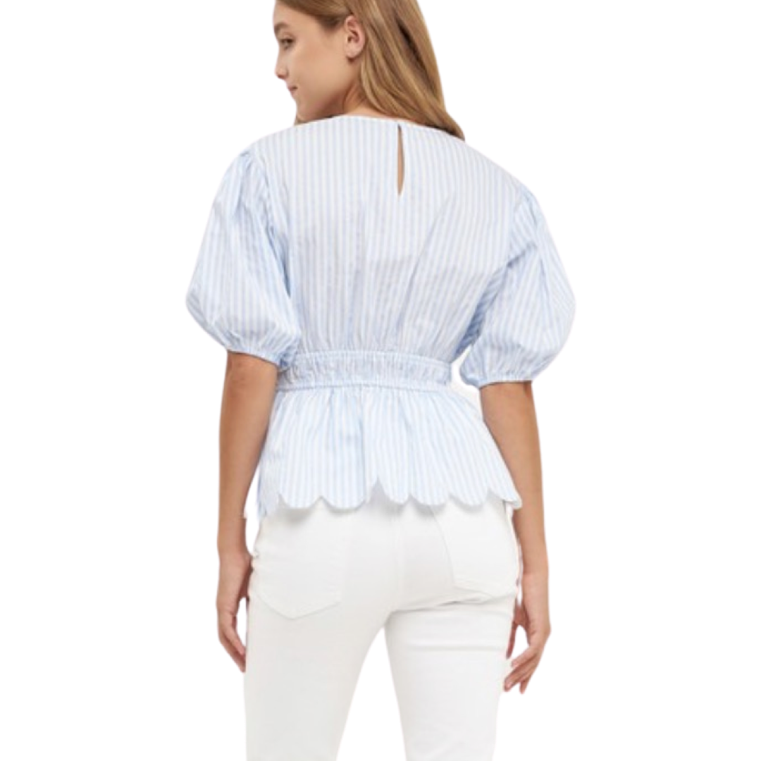 Apparel- English Factory Striped Woven Blouse