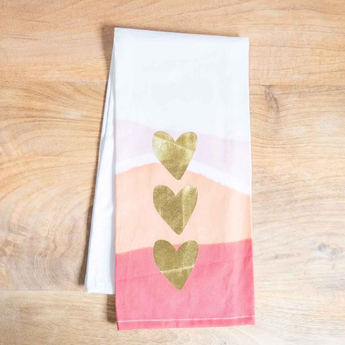 Hand Towels- Royal Standard Heart Watercolor